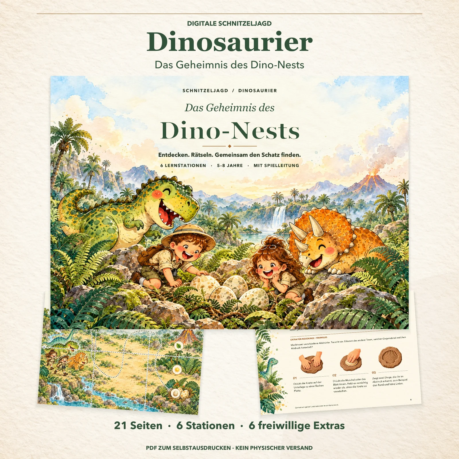 Schnitzeljagd Dinosaurier – Das Geheimnis des Dino-Nests