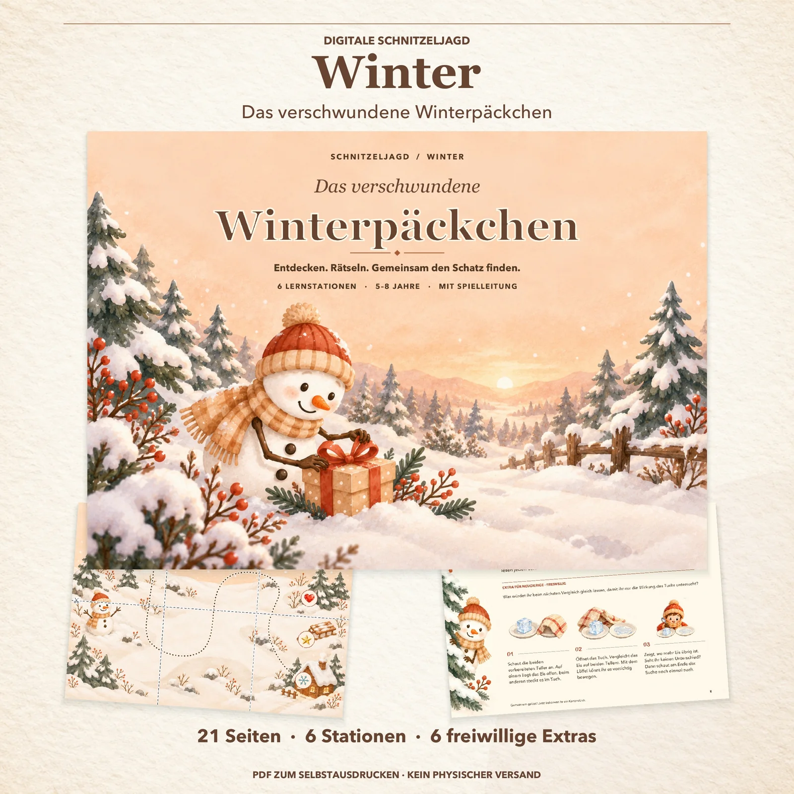 Schnitzeljagd Winter – Das verschwundene Winterpäckchen