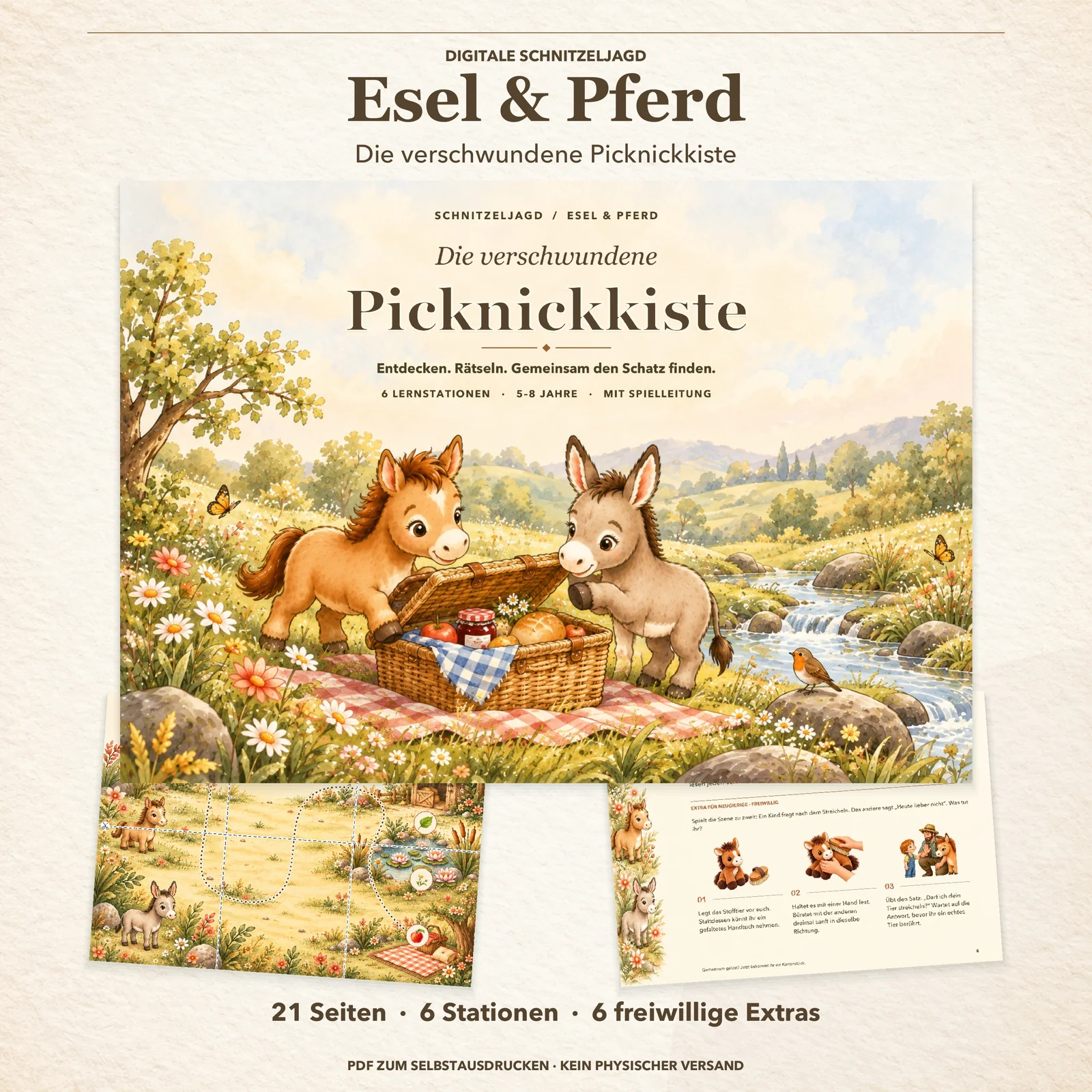 Schnitzeljagd Pferd & Esel – Die verschwundene Picknickkiste