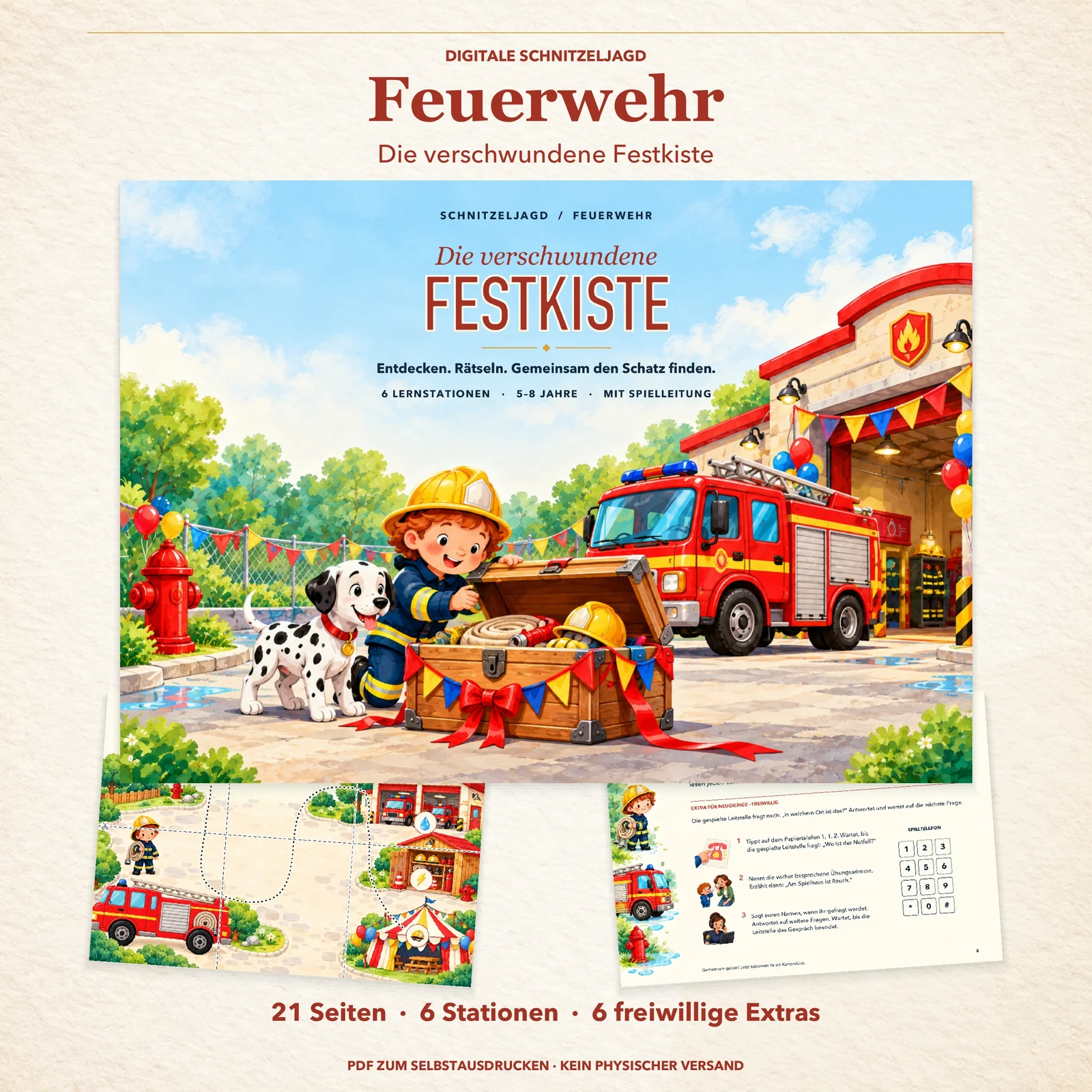 Schnitzeljagd Feuerwehr – Die verschwundene Festkiste