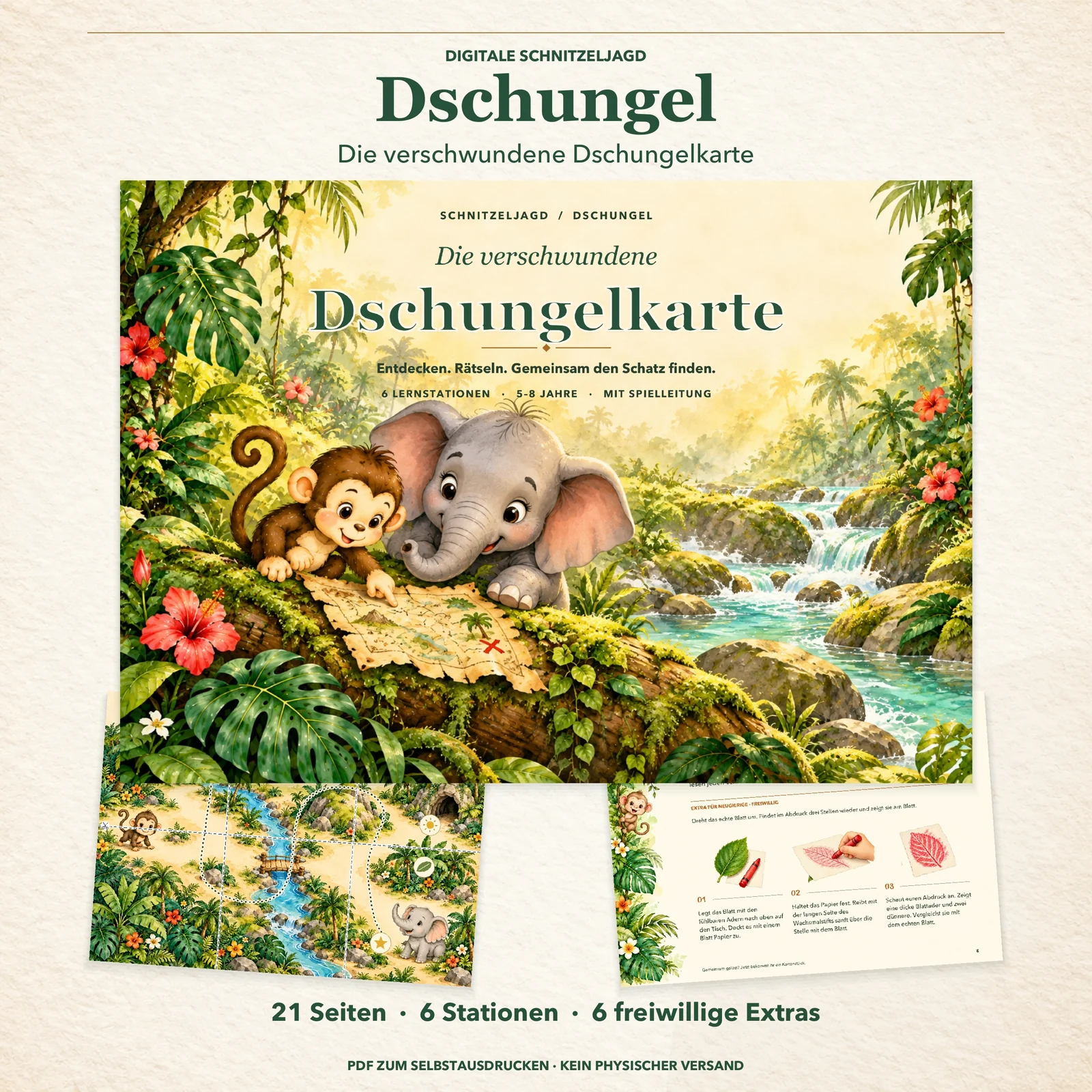 Schnitzeljagd Dschungel – Die verschwundene Dschungelkarte